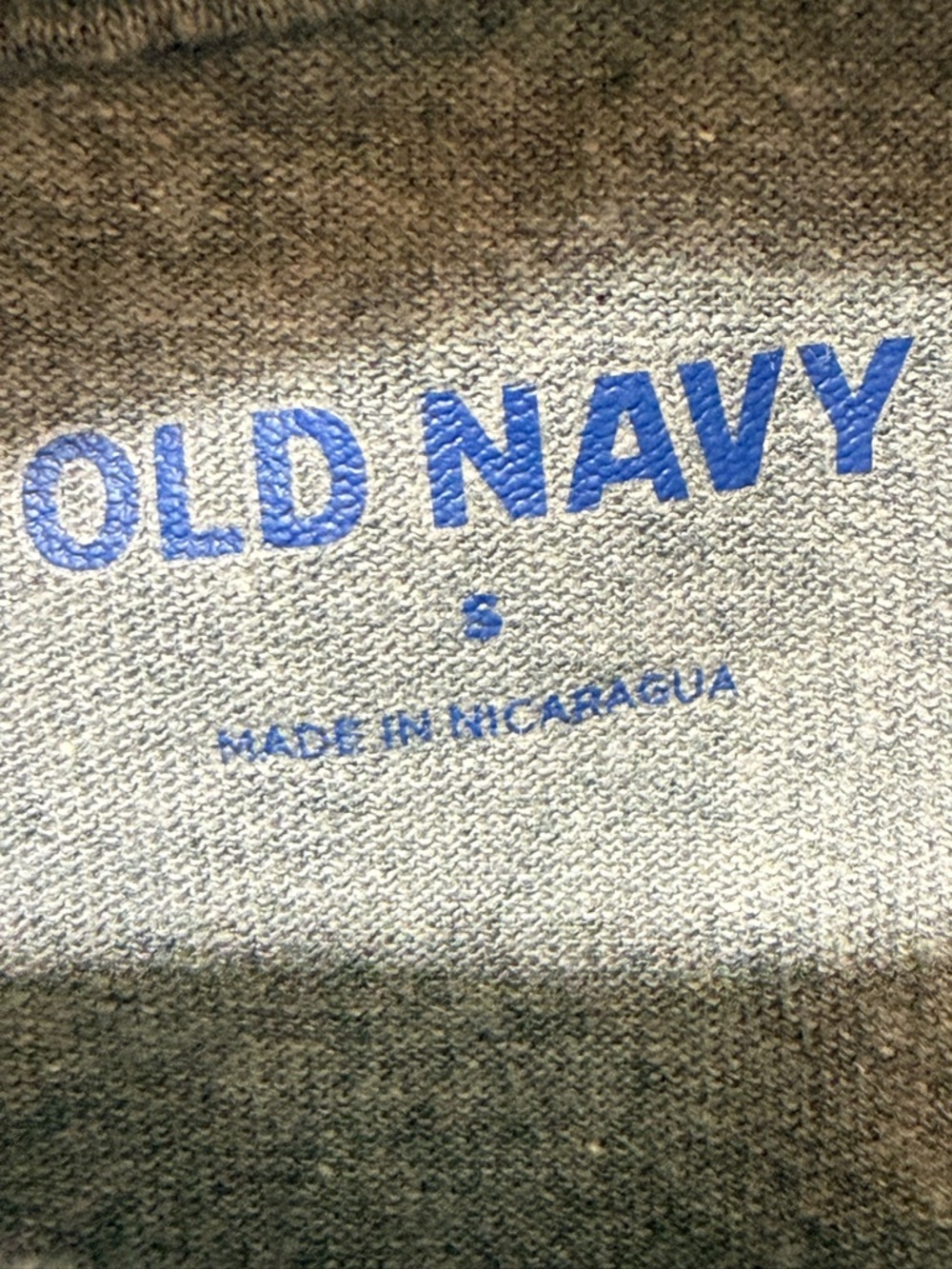 Old Navy Gray Sweatshirt with Blue Logo - Picture 3 of 3